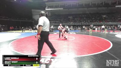 175 lbs Quarterfinal - Larry Borelli, Los Banos vs Brady Wight, Vacaville