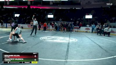 132 lbs Cons. Round 2 - Benjamin Kildal, Ballard vs Francisco Valencia, Toppenish