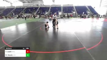 86 lbs Rr Rnd 2 - Talan Lopez, Rough House vs Maddox Moody, High Desert Jets / Xcel Wc