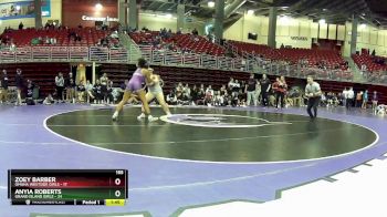 155 lbs Round 2 (8 Team) - Anyia Roberts, Grand Island Girls vs Zoey Barber, Omaha Westside Girls