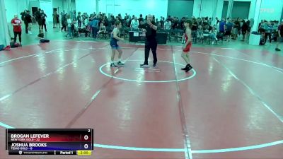 106 lbs 2nd Wrestleback (8 Team) - Brogan Lefever, New York Gold vs Joshua Brooks, Texas Gold