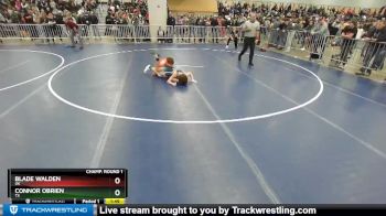 120 lbs Champ. Round 1 - Connor OBrien, TX vs Blade Walden, OK