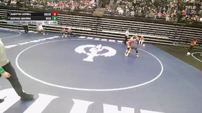 4A 170 lbs Quarterfinal - Austyn Lovell, Crimson Cliffs High vs Sophia Ibarra, Mountain Crest