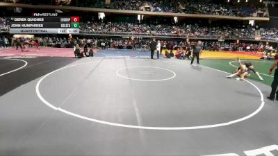 5A 165 lbs Quarterfinal - Derek Quiones, Lubbock Cooper vs John Humphries, College Station