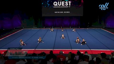 Ruby Red Cheer - Red Rebels [2025 L1 Performance Rec - 8Y (NON) - Small Day 1] 2025 The Quest