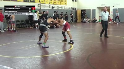133 lbs Champ. Round 2 - Ken Fernandez, Sacramento City College vs Mark Ramirez, Modesto Junior College