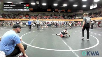 60 lbs Consi Of 4 - Manuel Franco, Norman Grappling Club vs Cash Foust, Shelton Wrestling Academy