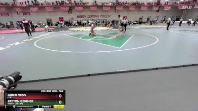 184 lbs Semifinal - Payton Geigner, North Central vs Jared Voss, Coe