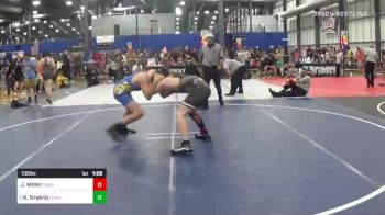 130 lbs Semifinal - Jaxon Miller, Ubasa vs Kamdyn Kraklio, Durant Catpac