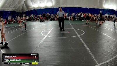 64 lbs Round 3 (6 Team) - Andrew Yost, CP Wrestling vs Trey Riggenbach, FORGE