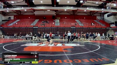 133 lbs Cons. Semi - Andrew Crapps, Missouri vs Lucian Brink, Northern Illinois