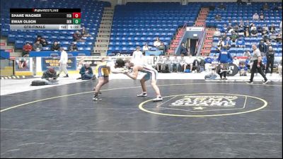 160 lbs Qtr-finals - Shane Wagner, Faith Christian Acad. vs Ewan Olson, Derry Area