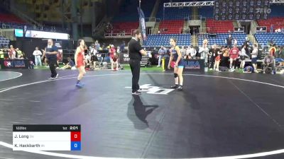 122 lbs Rnd Of 128 - Jaiden Long, Ohio vs Kaitlin Hackbarth, Wisconsin