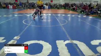 B-65 lbs Final - Hunter Carl, PA vs Bristol Pope, OH
