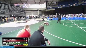 74 lbs Round 5 - Harlee Wilson-Jordan, Mat Demon Wrestling Club vs Arley Lancaster, Wrestling Club Tacoma Slam