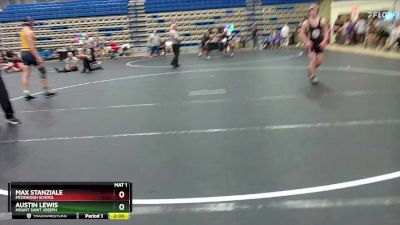 190 lbs Quarterfinal - Austin Lewis, Mount Saint Joseph vs Max Stanziale, McDonogh School