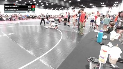 106 lbs Round 3 (6 Team) - Reagan Gamble, MF Army vs Jack Smagalla, SC United