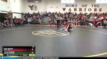 152 lbs Semifinal - Titus Evans, Nashua-Plainfield vs Coy Smith, West Fork