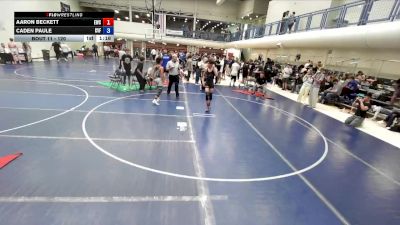 120 lbs Cons. Round 2 - Aaron Beckett, Excalibur Wrestling Club vs Caden Paule, Canyon View Falcons