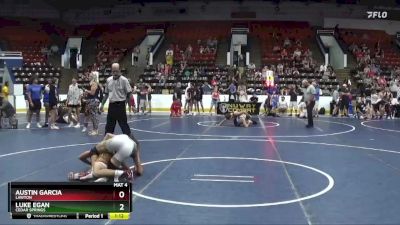 130 lbs Semifinal - Austin Garcia, Lawton vs Luke Egan, Cedar Springs