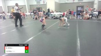 52 lbs Round 1 - Benjamin Riley, FL Scorpions Wrestling Club vs Nasir White, Diamond Fish