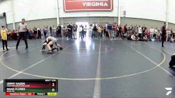 77 lbs Cons. Round 3 - Jimmy Hagen, Cavalier Wrestling Club vs Noah Flores, Nova WC