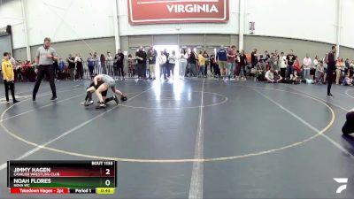 77 lbs Cons. Round 3 - Jimmy Hagen, Cavalier Wrestling Club vs Noah Flores, Nova WC