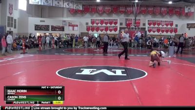 75 lbs Quarterfinal - Cason Zens, Lennox vs Isaac Morin, Bemidji