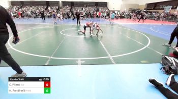 87-J lbs Consi Of 8 #1 - CJ Flores, Olympic vs Harry Rondinelli, Bitetto Trained Wrestling