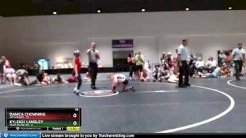 78 lbs Finals (2 Team) - Kyleigh Langley, Team Palmetto vs Danica Chowning, Jay County