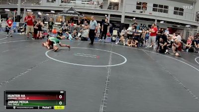 60 lbs Placement (4 Team) - Hunter Ha, Hammers Yellow vs Jariah Moua, Full Circle