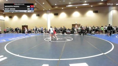 110 lbs Cons. Round 1 - Nicoletta Pacific, Connecticut vs Miley Gross, Ohio