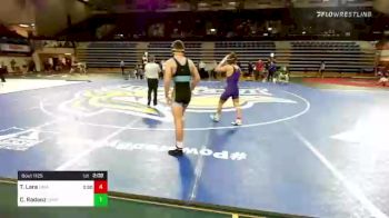 149 lbs Consi Of 8 #2 - Triston Lara, Northern Iowa vs Clay Radenz, Unattached-North Dakota State