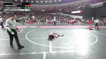 80 lbs Cons. Round 3 - Everett Kawczynski, Demons WC (Burlington) vs Bentley Mattie, West Salem/Bangor