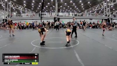 105 lbs Round 3 (8 Team) - Mack Karmon, Ohio Gold vs Jake Bucheimer, Junior Terps Express