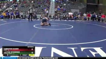 145 lbs Semifinals (8 Team) - Christian Kaiser, Bixby vs Layton Schneider, Edmond North
