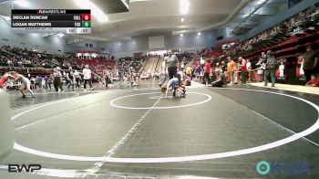 46 lbs Round Of 16 - Declan Duncan, Collinsville Cardinal Youth Wrestling vs Logan Matthews, Tiger Trained Wrestling