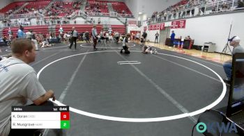 58 lbs Quarterfinal - Kandon Doran, Choctaw Ironman Youth Wrestling vs Reed Musgrove, Harrah Little League Wrestling