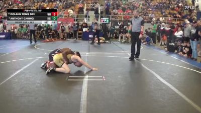 162 lbs Cons. Round 3 - Anthony Caringi, BRECKSVILLE vs Dolahn Toms SE2, Whitehall