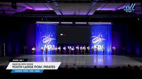 Dancin with Roxie - Youth Large Pom- Pirates [2025 Youth - Pom - Large Day 1] 2025 NDA All-Star National Championship