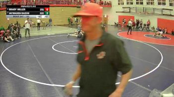 132 lbs Cons. Round 2 - Brady Miller, Sprague vs Jaymasen Razon, Rogers