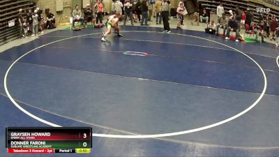 100 lbs 5th Place Match - Graysen Howard, Emery All-Stars vs Donner Faroni, Sublime Wrestling Academy