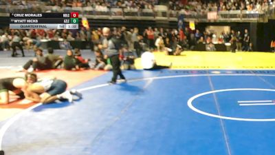 5A 150 lbs Quarterfinal - Wyatt Hicks, Azle vs Cruz Morales, New Braunfels Long Creek