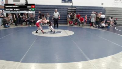 67 lbs Quarterfinal - Bentley Adams, Team Real Life Wrestling vs Emmett Bedke, Oakley Hornets Wrestling Club Inc.