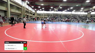 107 lbs Semifinal - Leeana Mercado, Lodi vs Kate Machleder, Old Tappan