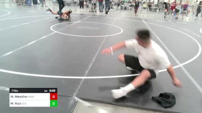 77 lbs Consi Of 8 #1 - Wyatt Messiha, Monster Garage vs Mylan Ruiz, Outlaws WC