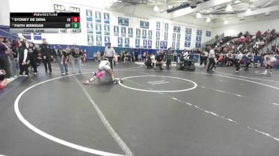 125 lbs Cons. Semi - Faith Jernigan, Cerritos vs Sydney De Sena, Capistrano Valley