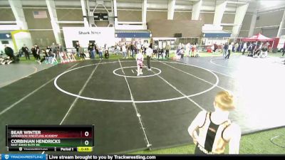 120 lbs Cons. Round 4 - Corbinian Hendricks, East Idaho Elite WC vs Bear Winter, Sanderson Wrestling Academy