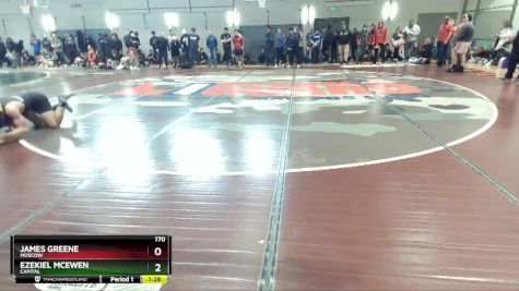 170 lbs Champ. Round 3 - James Greene, Moscow vs Ezekiel McEwen, Capital