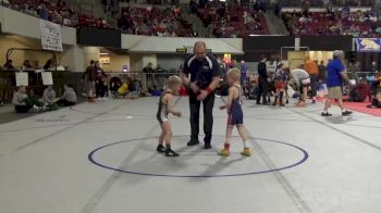 49 lbs Cons. Round 4 - Eli Tebay, Headwaters Wrestling Academy vs Wesley Hofer, Project Wrestling